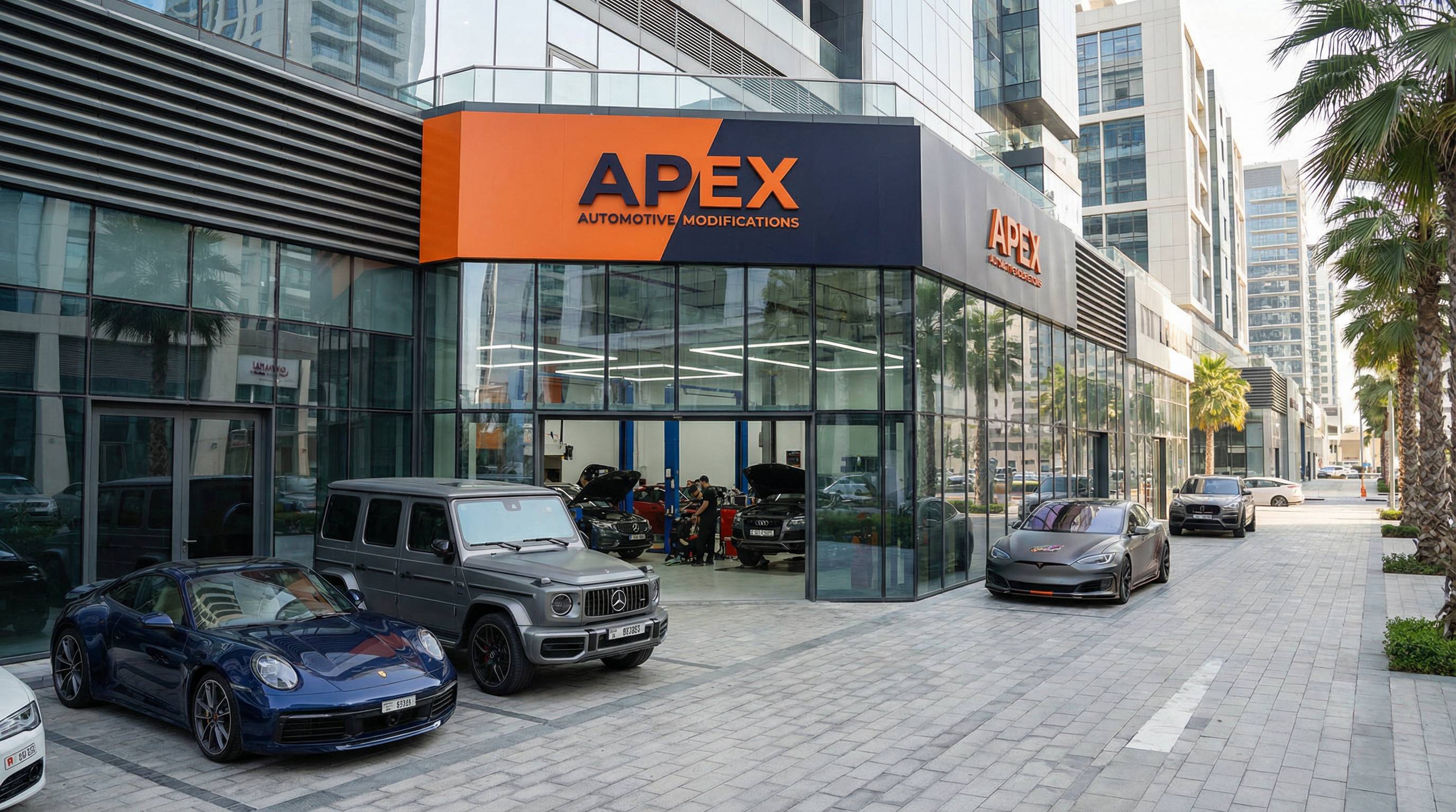 媚黑汽车改装门店
